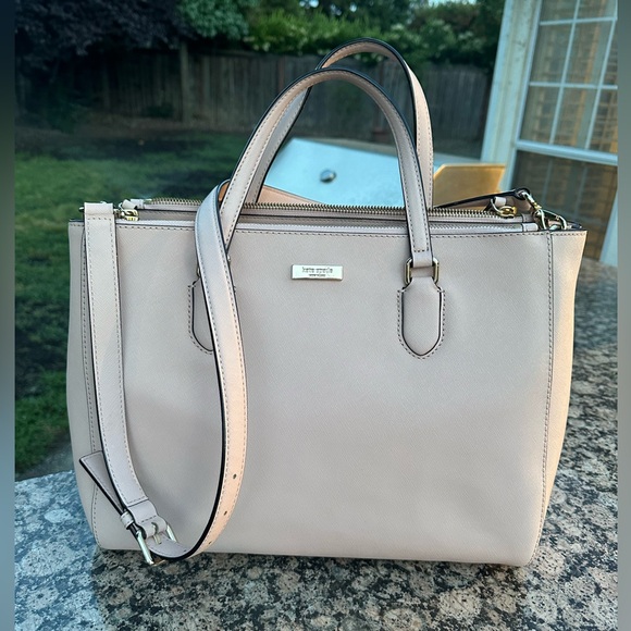 kate spade Handbags - Kate Spade Soft Pink 3 Part Handbag with Crossbody Strap